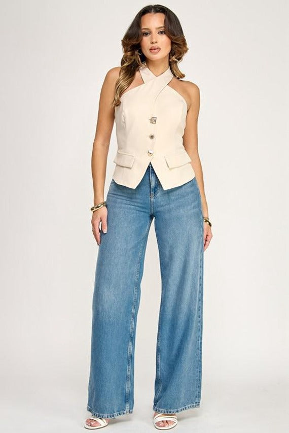 BLUSA HALTER