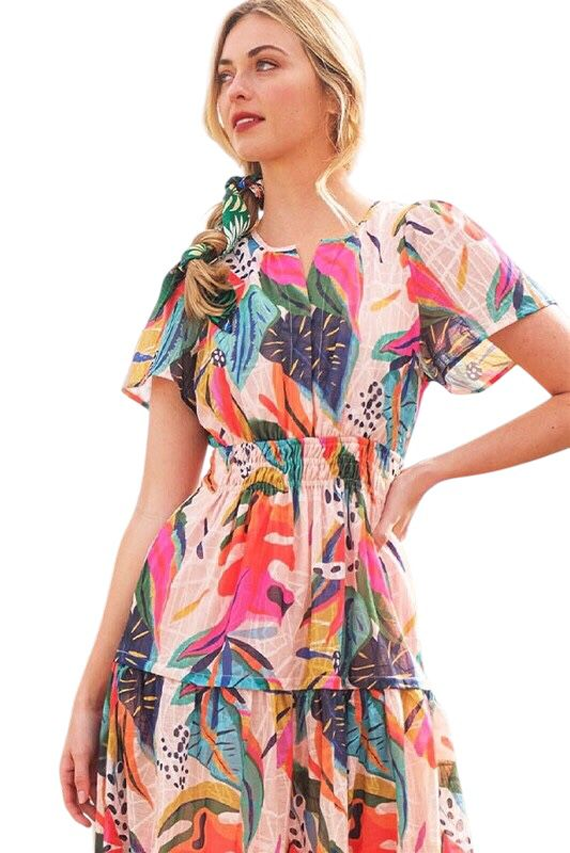 VESTIDO MIDI FLORAL