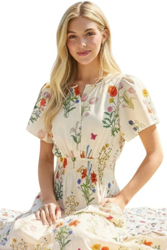 VESTIDO MAXI FLOREADO