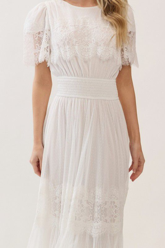 VESTIDO MIDI ENCAJE
